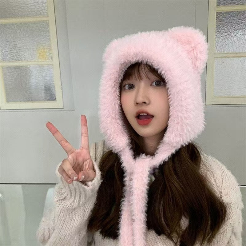 Wholesale  Knitted Hat with Fleece Large Head Circumference Beanie